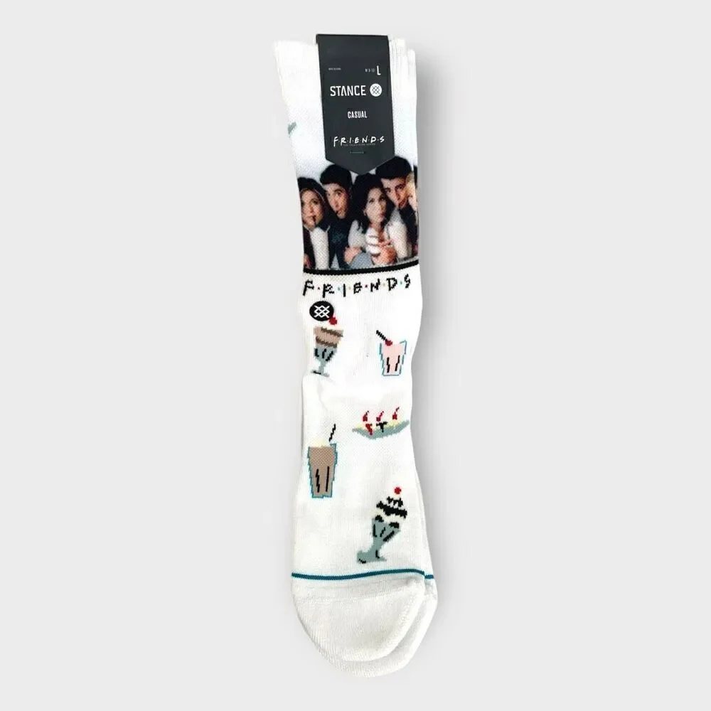 STANCE x FRIENDS “The One With the Diner” Crew Socks Mens size Large (9-13) New